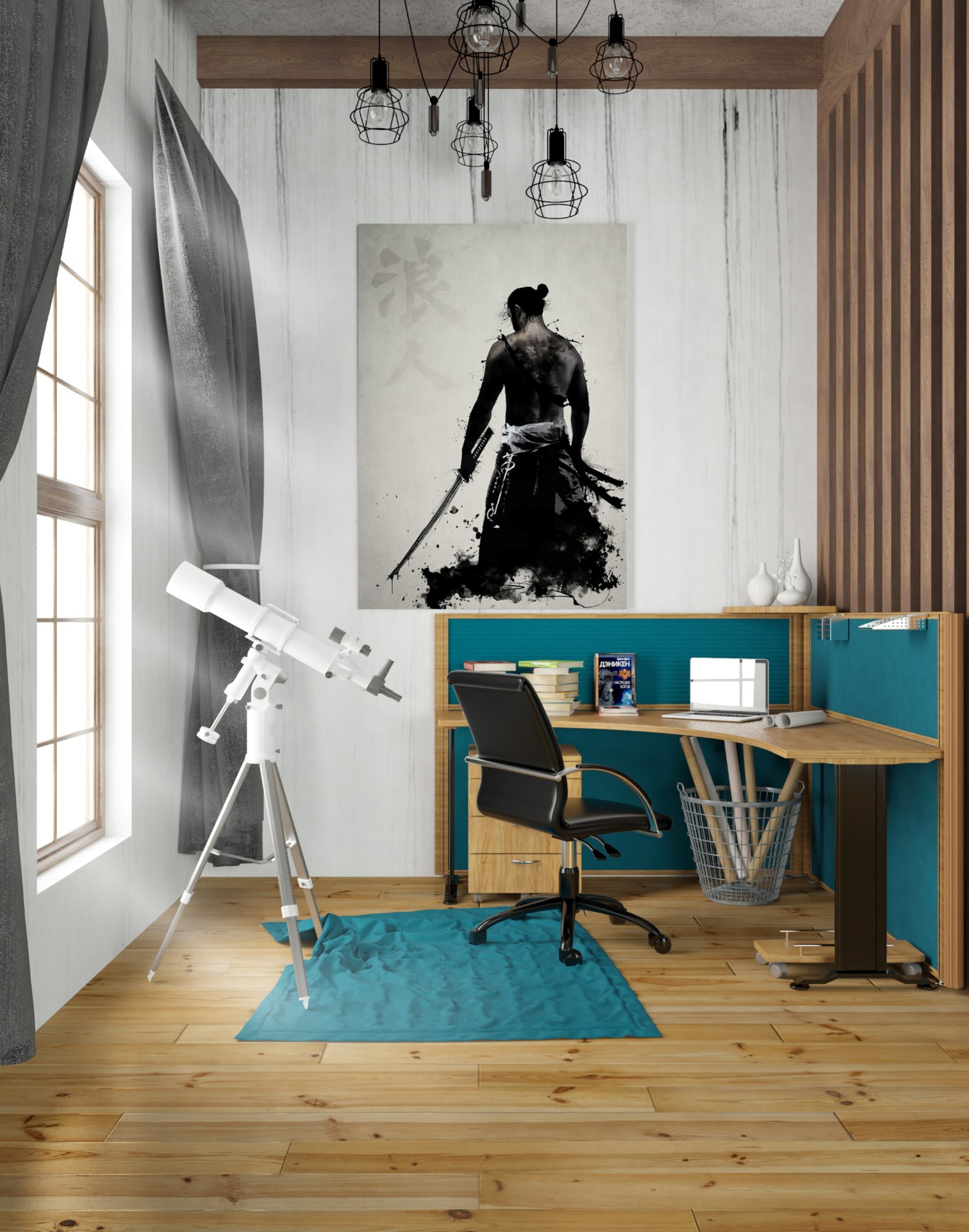 Cortesi Home Quadro Su Tela Giclée "Charade" – Opera D'Arte Di Mario Sanchez Nevado – Stile Surreale, Colore Blu, Dimensioni 66x66 Cm, Pronto Da Appendere - 3
