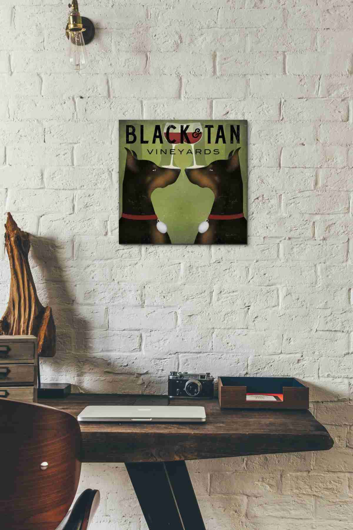 Ryan Fowler作 エピックグラフィティ ダブルドーベルマンバニヤード ジークレーキャンバスウォールアート 26