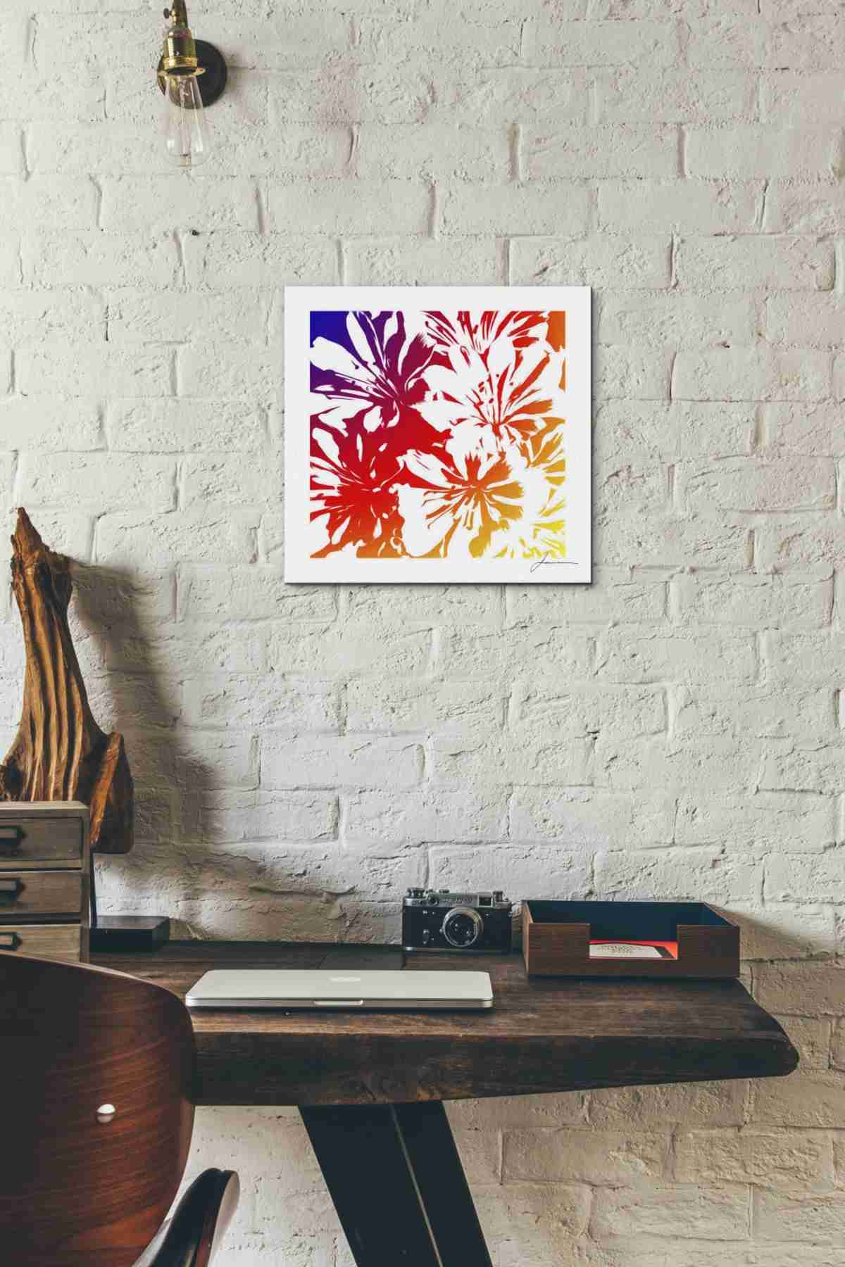 Epic Graffiti 'Floral Brights I' by James Burghardt Giclee Canvas Wall Art