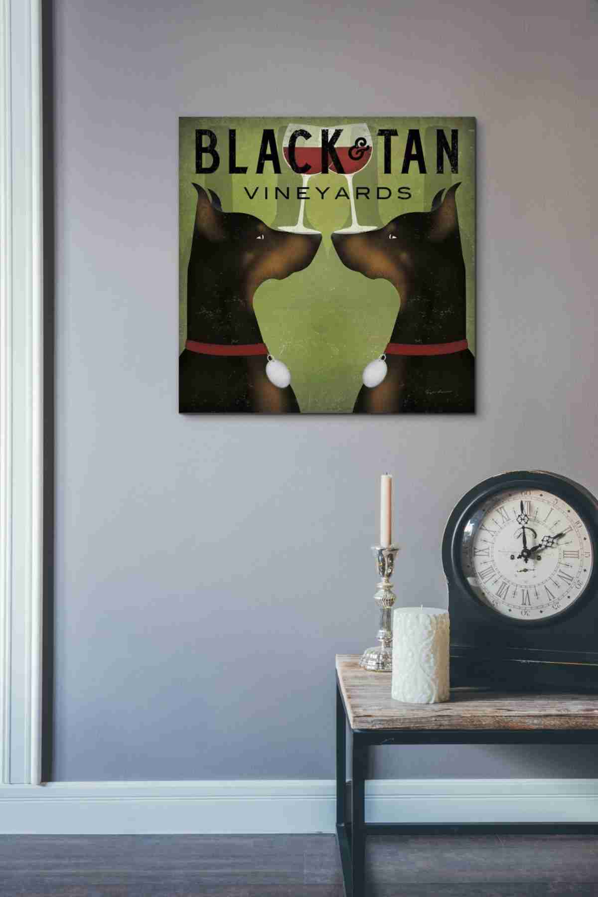 Ryan Fowler作 エピックグラフィティ ダブルドーベルマンバニヤード ジークレーキャンバスウォールアート 26