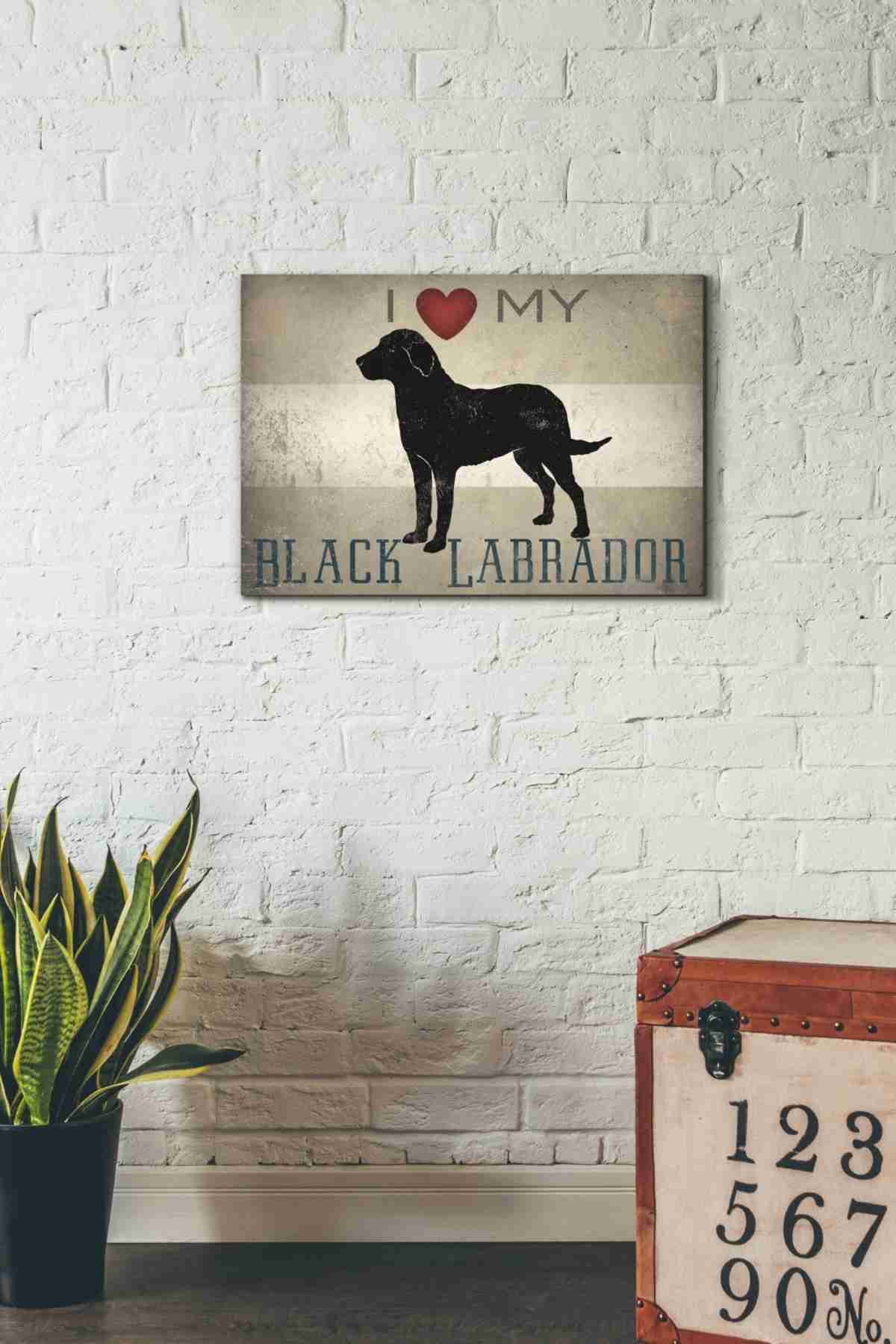 Epic Graffiti 'Labrador Love I' by Ryan Fowler, Giclee Canvas Wall Art