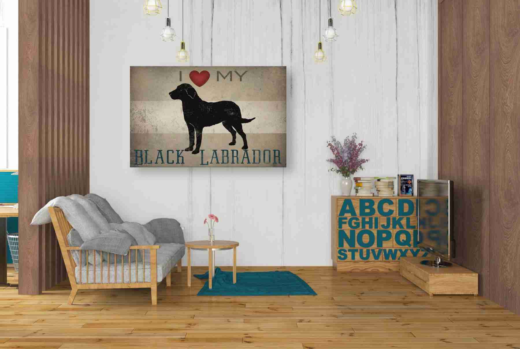 Epic Graffiti 'Labrador Love I' by Ryan Fowler, Giclee Canvas Wall Art