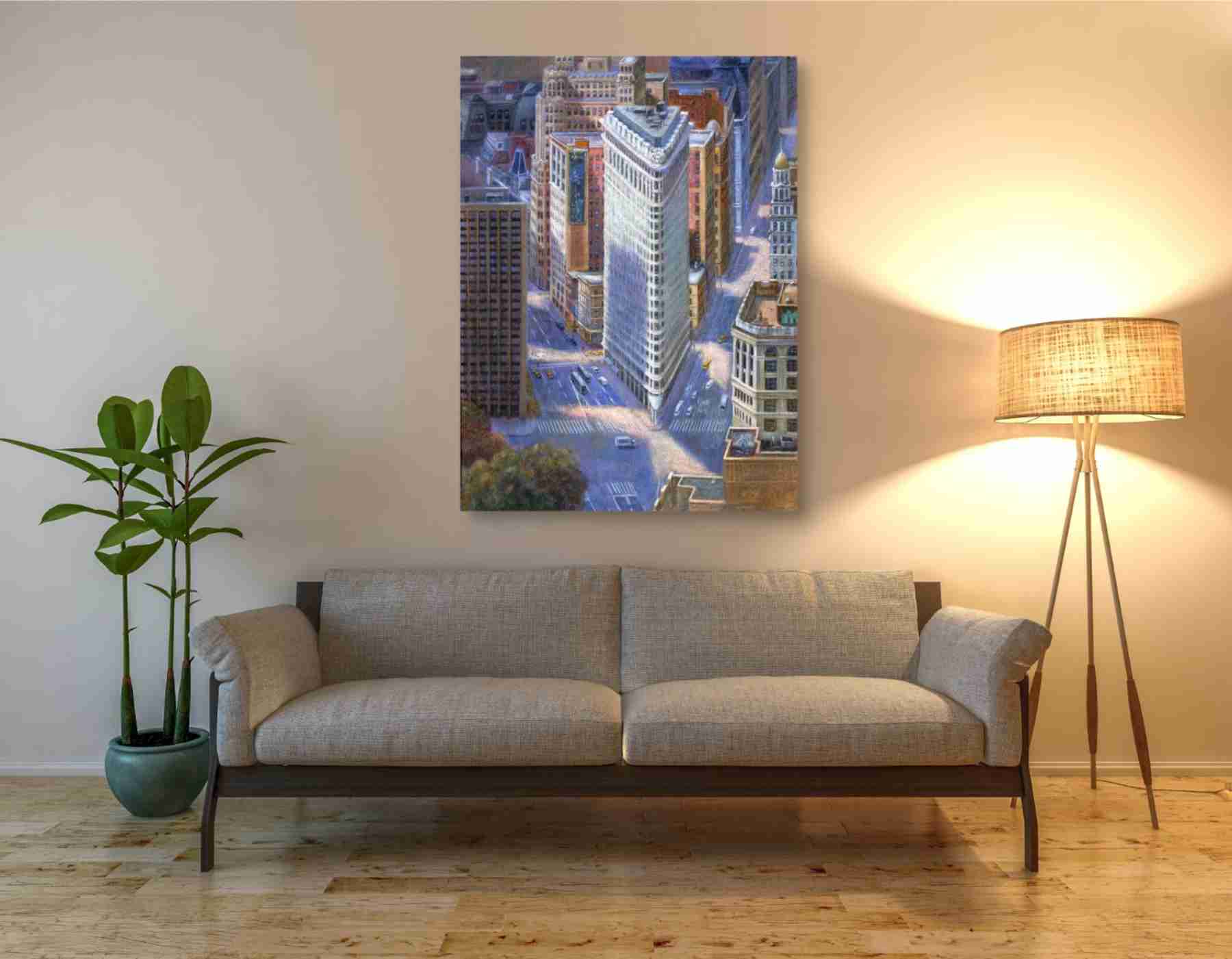 Epic Graffiti 'FLAT IRON' by Bonnec Brothers, Giclee Canvas Wall Art