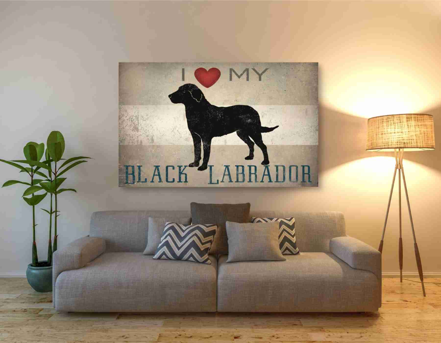 Epic Graffiti 'Labrador Love I' by Ryan Fowler, Giclee Canvas Wall Art