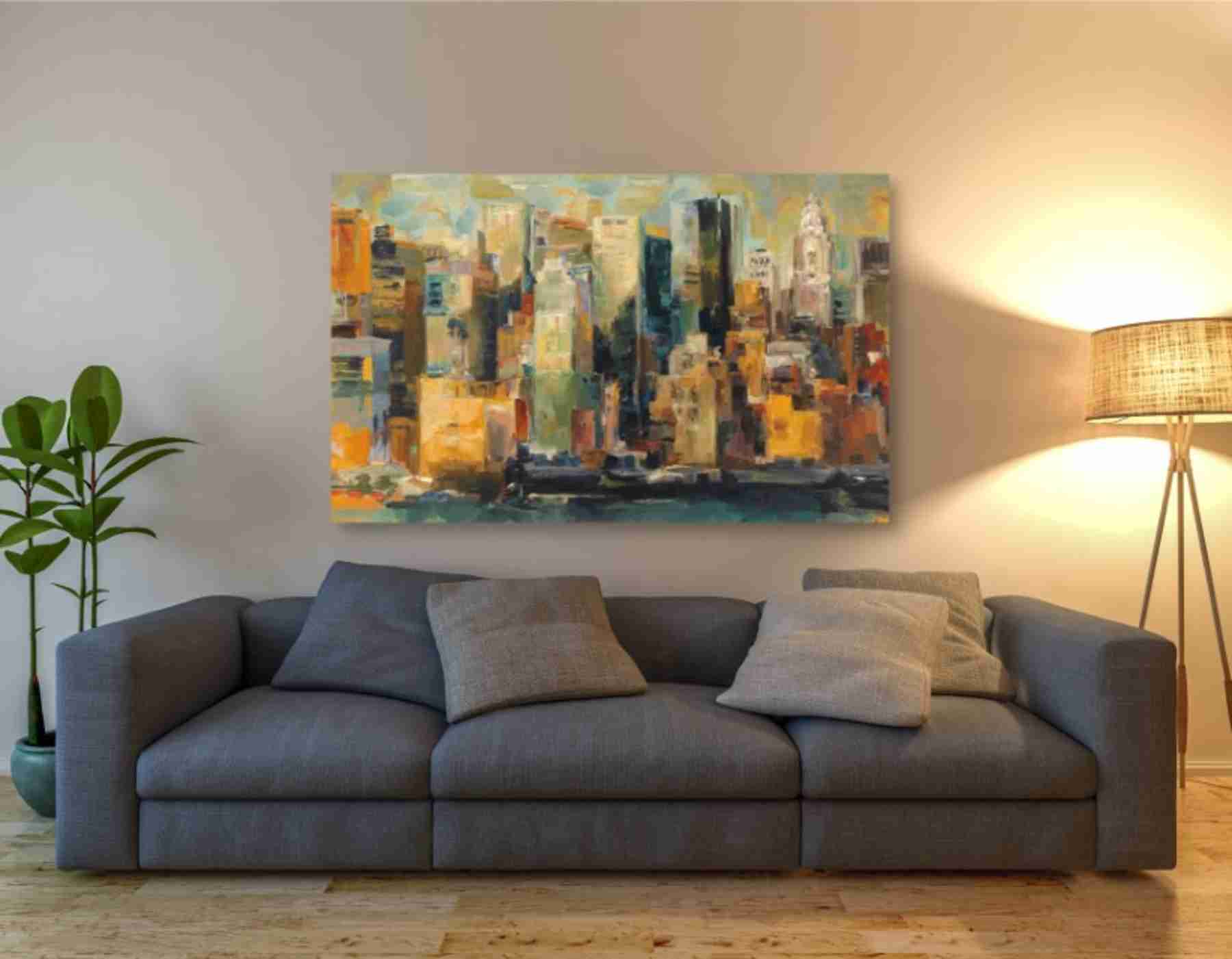 Epic Graffiti 'New York New York' by Marilyn Hageman, Giclee Canvas Wall Art