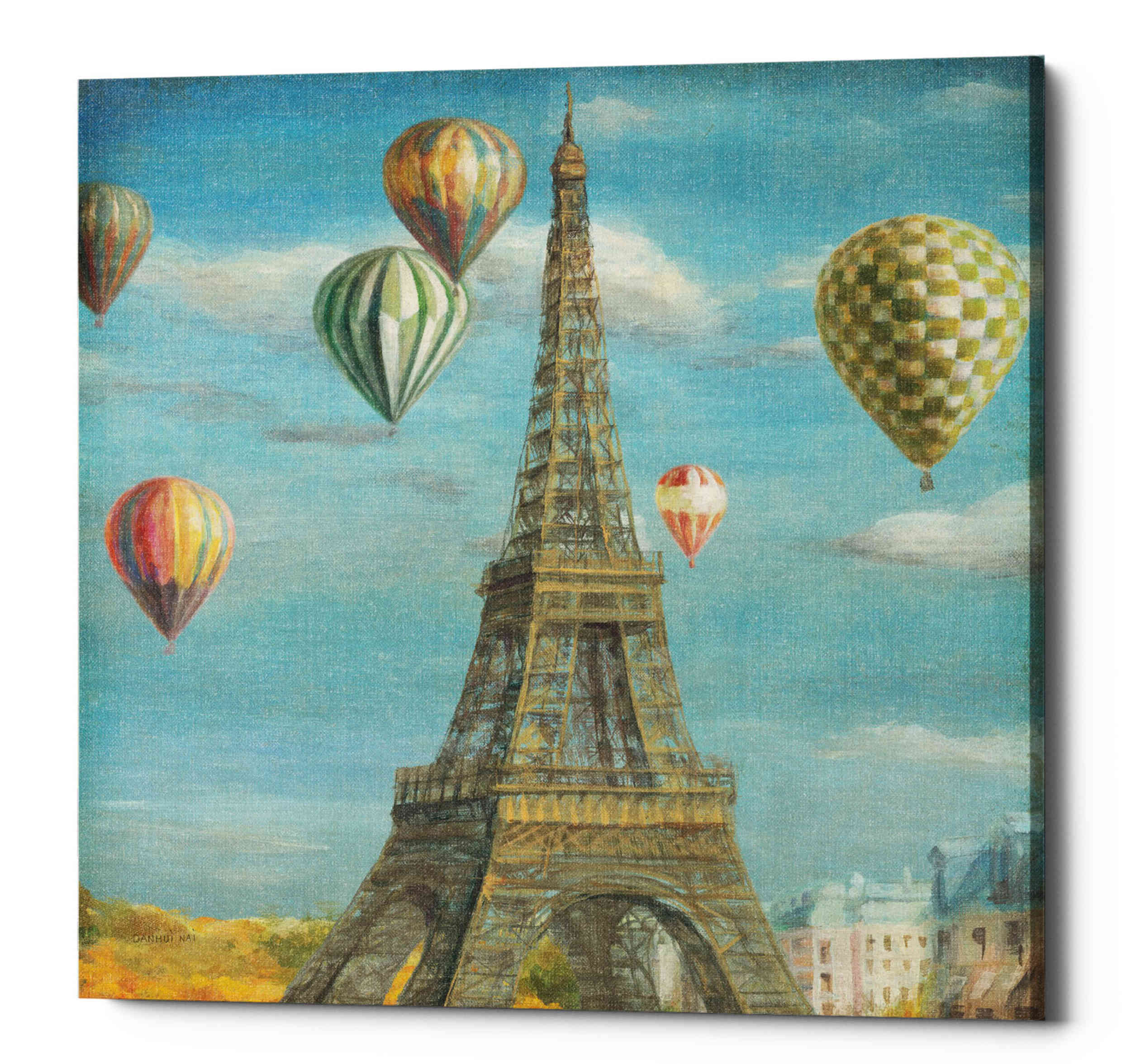 Epic Graffiti "Balloon Festival" by Danhui Nai, Giclee Canvas Wall Art