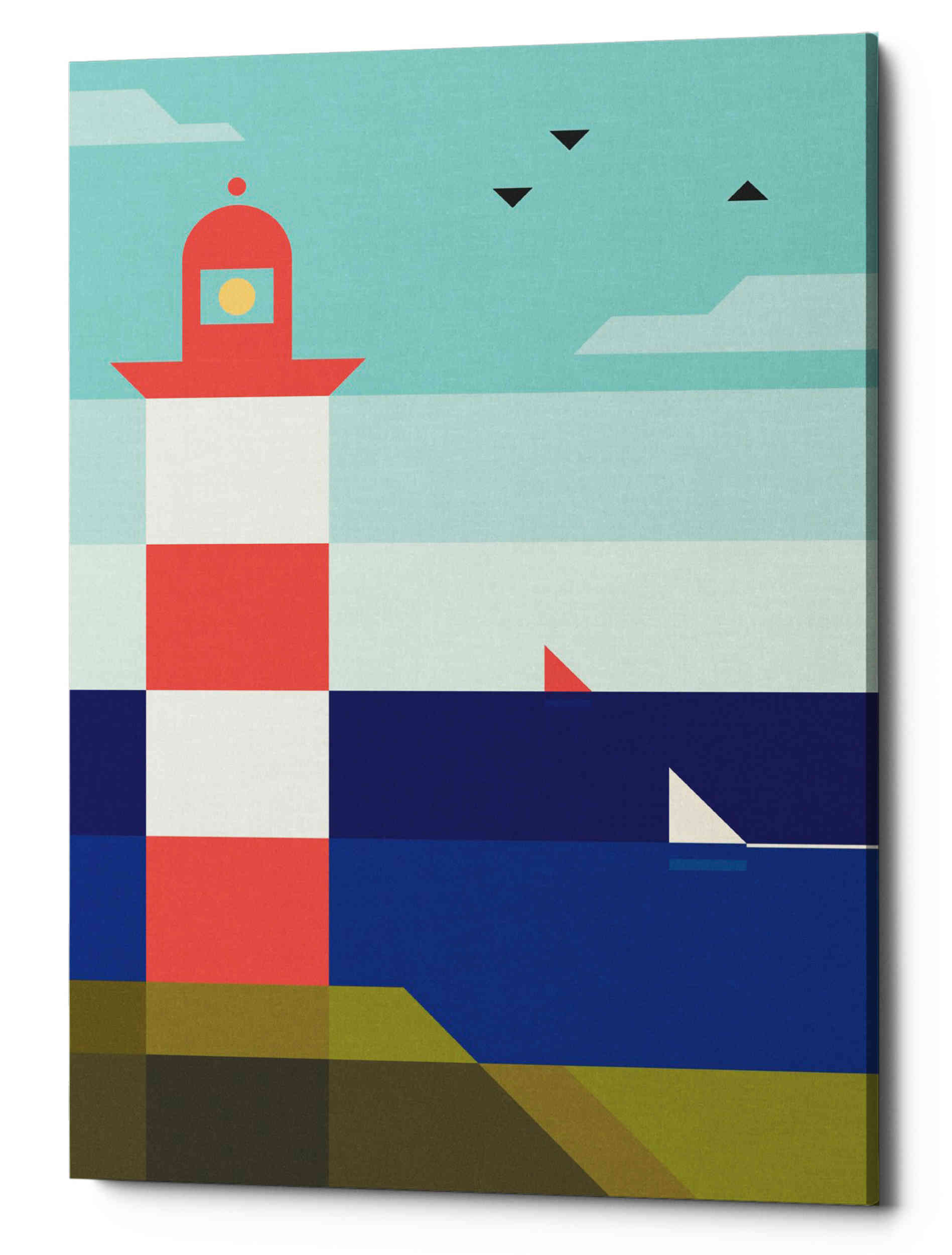 Epic Graffiti "Lighthouse" by Antony Squizzato, Giclee Canvas Wall Art